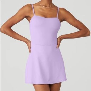 Alo Yoga Courtside Tennis Dress in Lilac—UNWORN